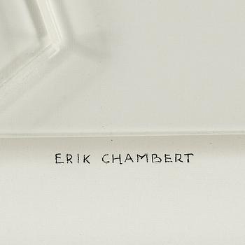 ERIK CHAMBERT, mixed media in plexi box, signed Erik Chambert.