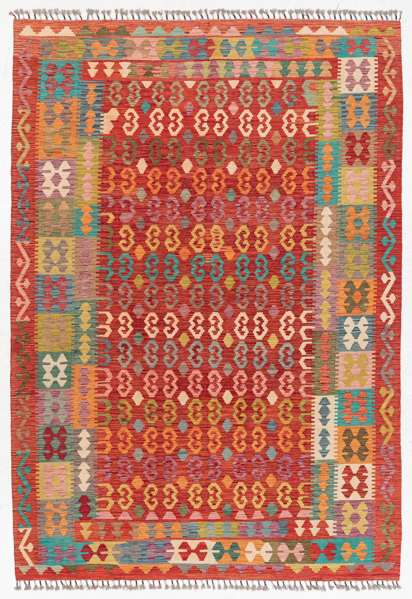 Kilim, modern, approx. 290 x 200 cm.