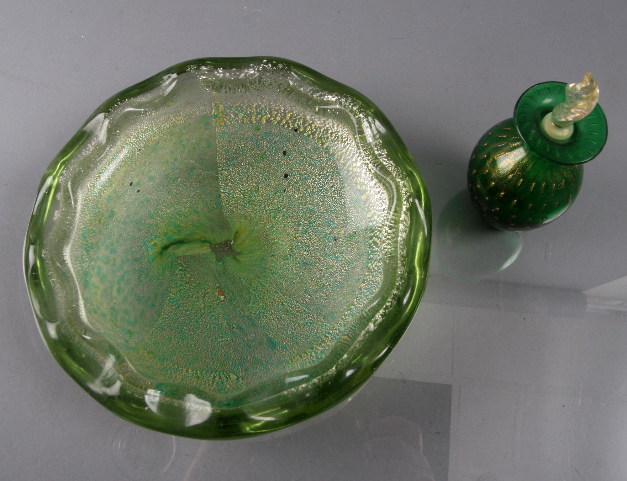 SKÅLFAT och LOCKURNA, glas, Murano, Italien.