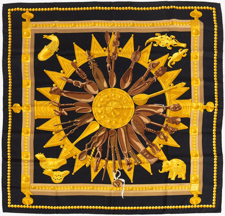 Hermès, scarf, "Cuillers d'Afrique".