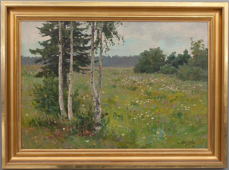 ALEKSANDR GRIGORIEV ORLOV, öljy levylle, signeerattu.