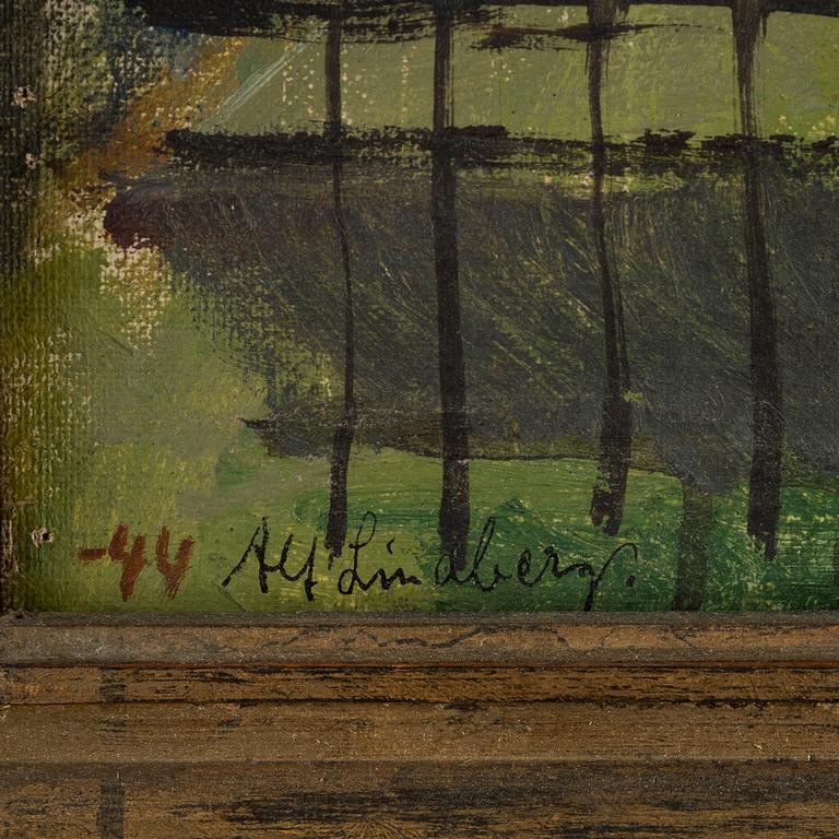 Alf Lindberg, oil on canvas, signed and dated -44.