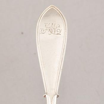 Serving utensils, 3 pcs, silver, Denmark, including Johan Rohde, "Konge/Acorn", Georg Jensen.
