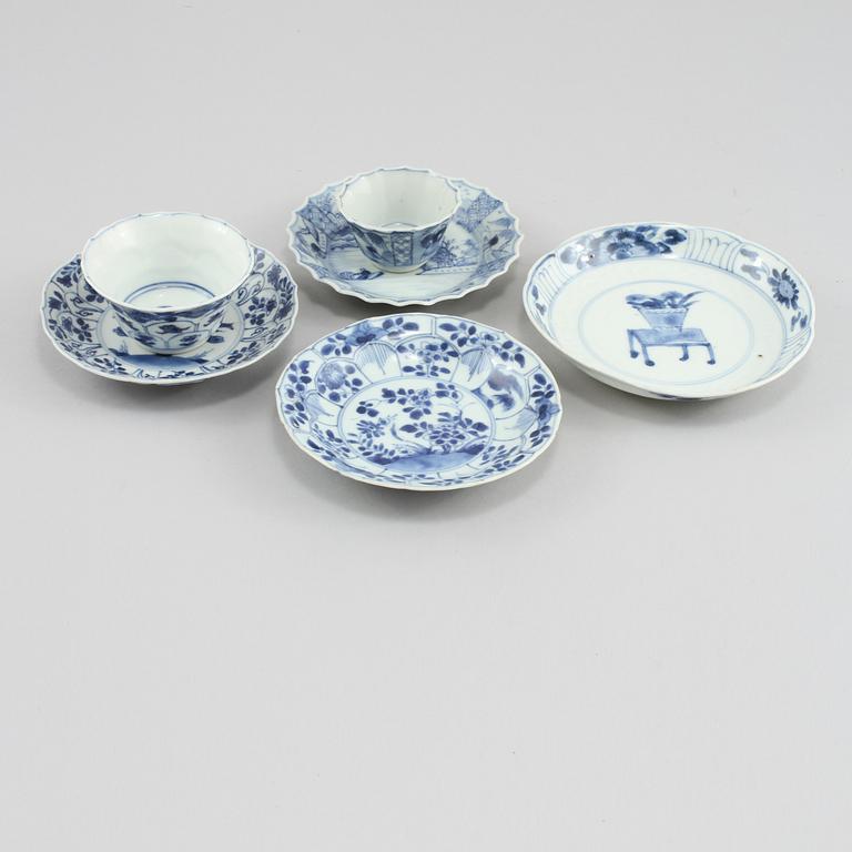 FAT och KOPPAR, 4 delar, Kina, Kangxi (1662 - 1722) och Qianlong (1736 - 1795).
