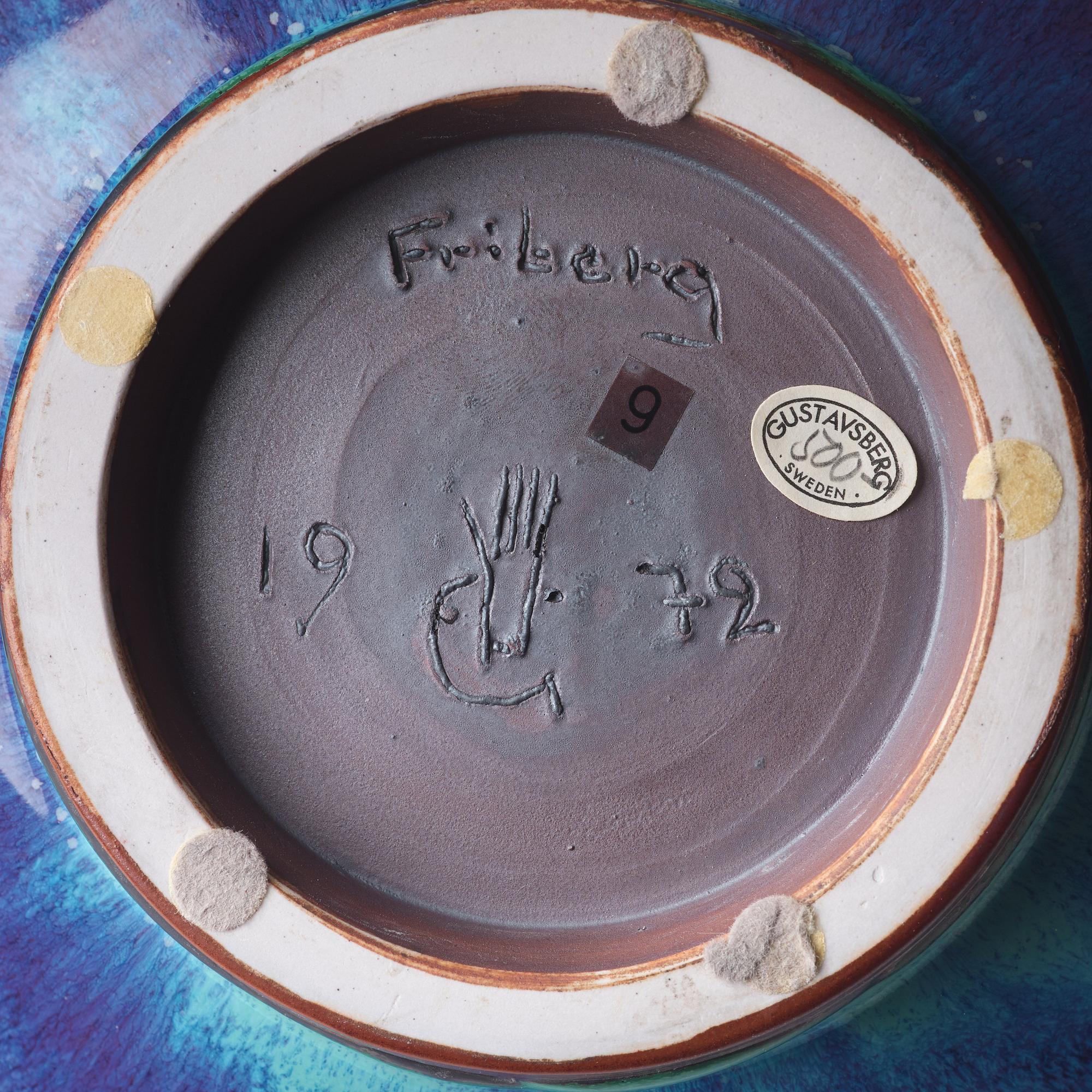 Berndt Friberg, urna, Gustavsbergs studio 1972.