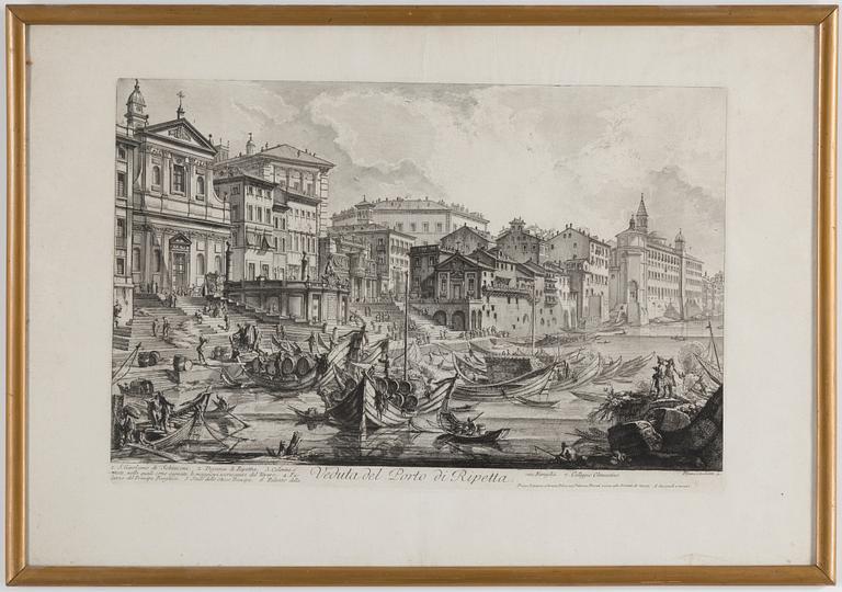 GIOVANNI BATTISTA PIRANESI, engraving, second half of the 18th century.