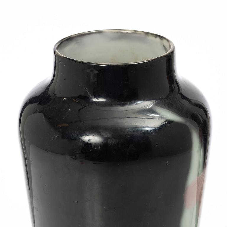 A porcelain "Rörstrand-Noir" vase, Rörstrand Sweden, 1930s.