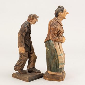 CARL OLOF TRYGG OCH CARL JOHAN TRYGG, probably, 2 sculptures.