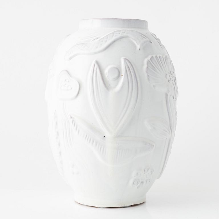 Anna-Lisa Thomson, an earthenware vase, Upsala-Ekeby, mid 20th Century.