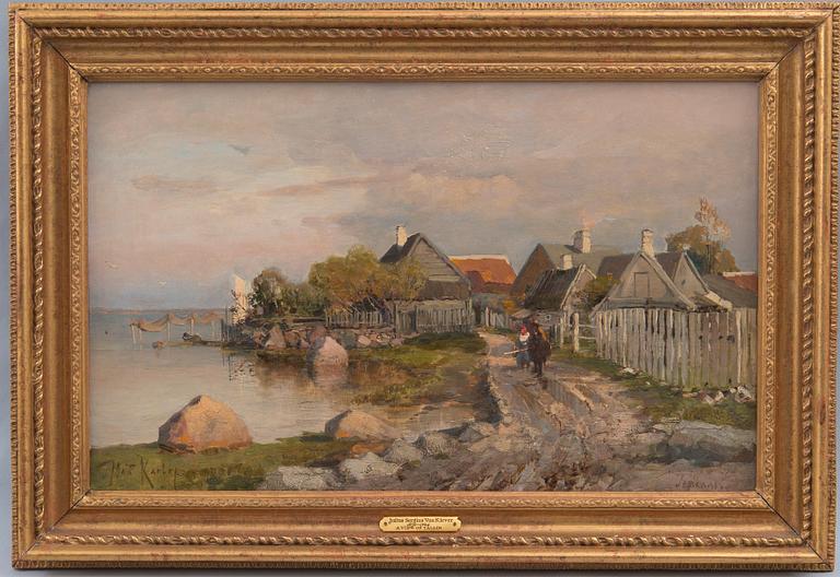 Julius von Klever, FISHERMEN'S VILLAGE IN HAAPSALU. КЛЕВЕР, ЮЛИЙ ЮЛЬЕВИЧ (1850-1924)
РЫБАЦКАЯ ДЕРЕВУШКА В ГАПСАЛА.