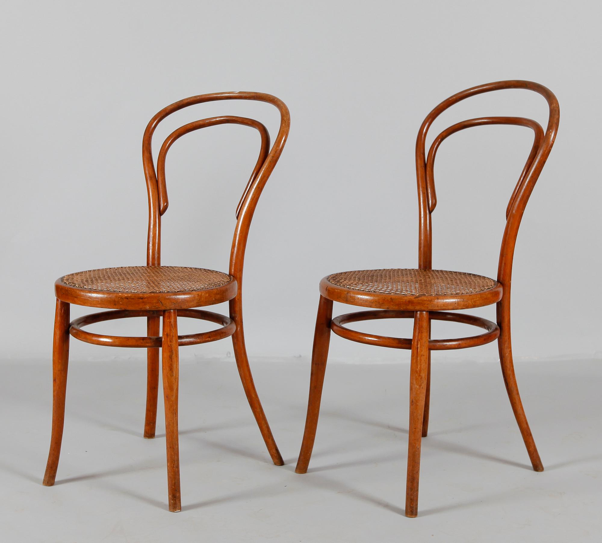 CAFÉSTOLAR, 1 par, Jacob och Josef Kohn, Wien.