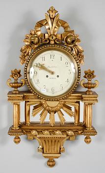 VÄGGPENDYL, gustaviansk stil, 1900-talets mitt.