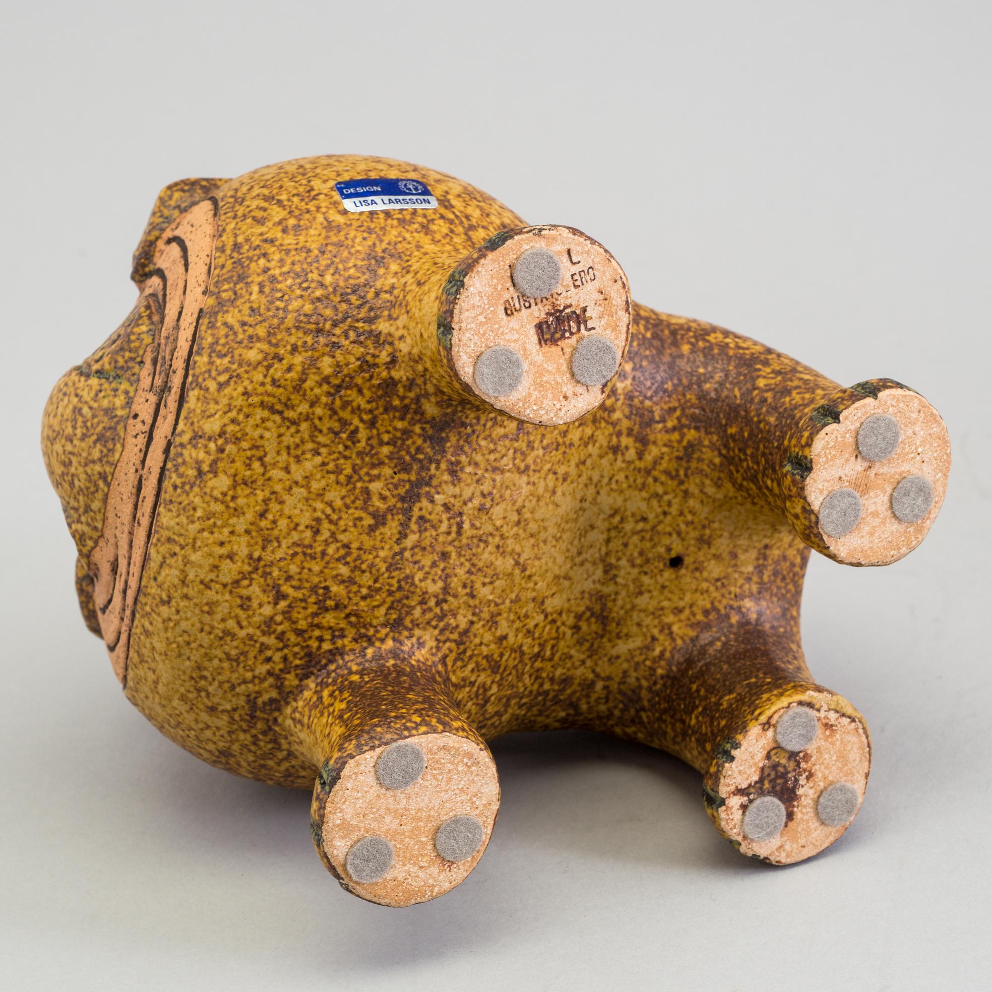 LISA LARSON, a bulldog stoneware figurine, Gustavsberg