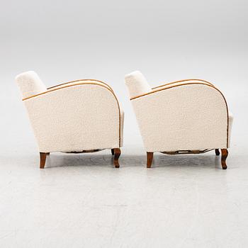 A pair of armchairs, first half of the 20th century.