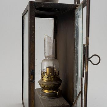 A 19th century tinplate lantern.