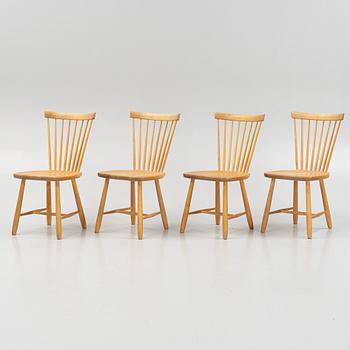 Carl Malmsten, chairs, 4 pcs, "Lilla Åland", Stolab, 21st century.