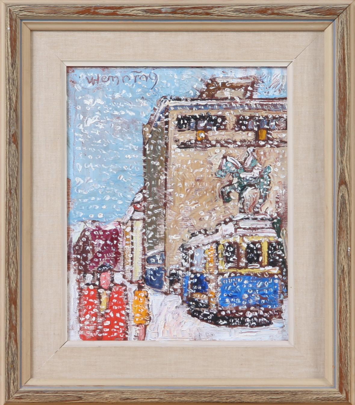 WILHELM HENNING, olja på duk, sign.