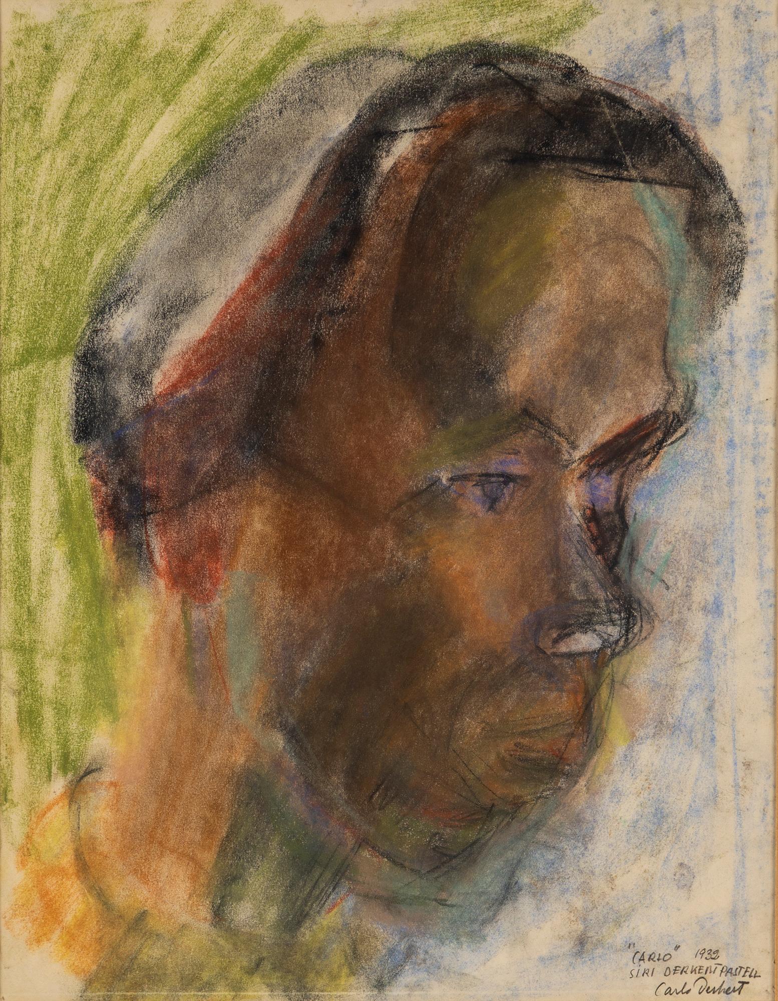 SIRI DERKERT, pastell, signed and dated 1932.