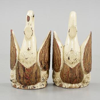 DEKORELEMENT, ett par, 1800/1900-tal.