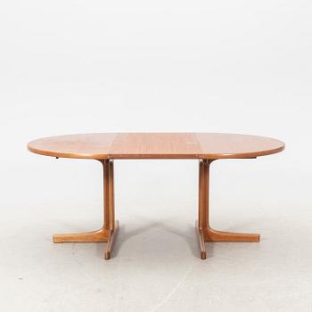 A Karl Erik Ekselius walnut dining table JOC Vetlanda 1960s.