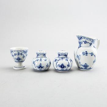 A set of 47 "Musselmalet" porcelain service peices from Royal Copenhagen, Denmark.