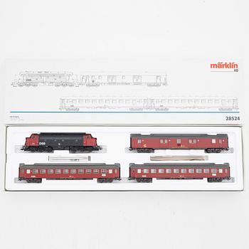 Märklin, two trainsets, model nr 28461 & 28524, gauge H0, in boxes.