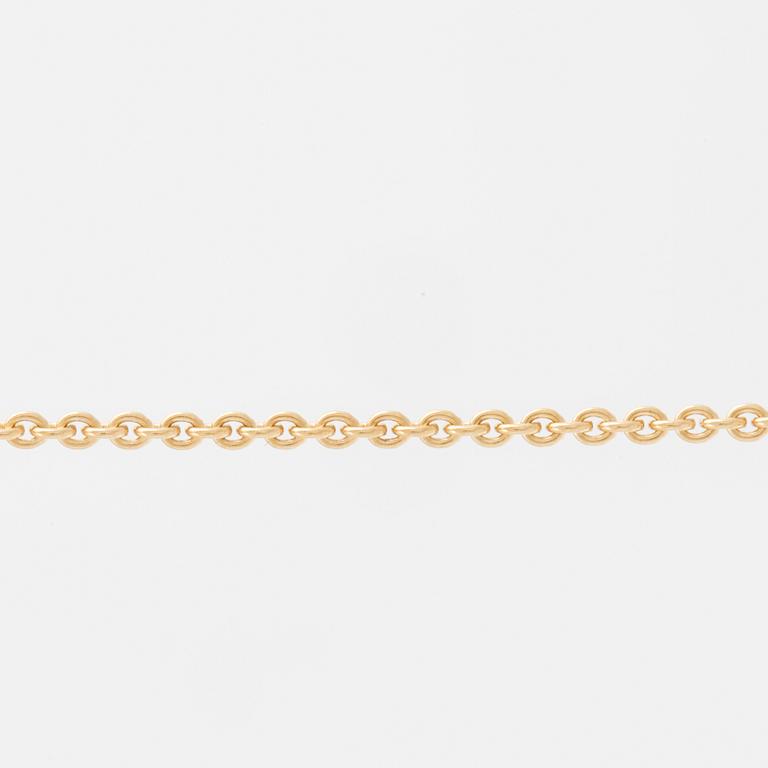 Jacqueline Rabun 18K gold necklace "Cave" set with round brilliant-cut diamonds, for Georg Jensen.