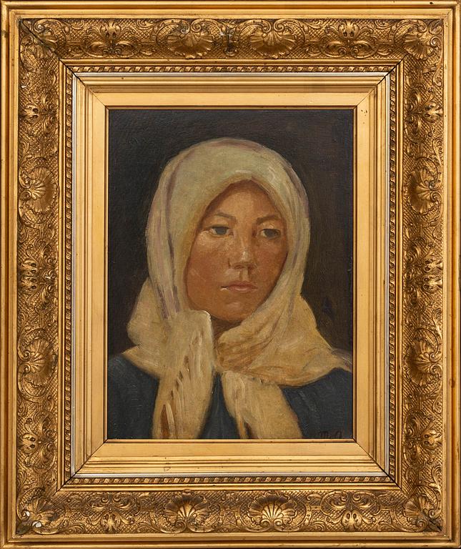 Michael Ancher, Oil on board, signed with monogram.