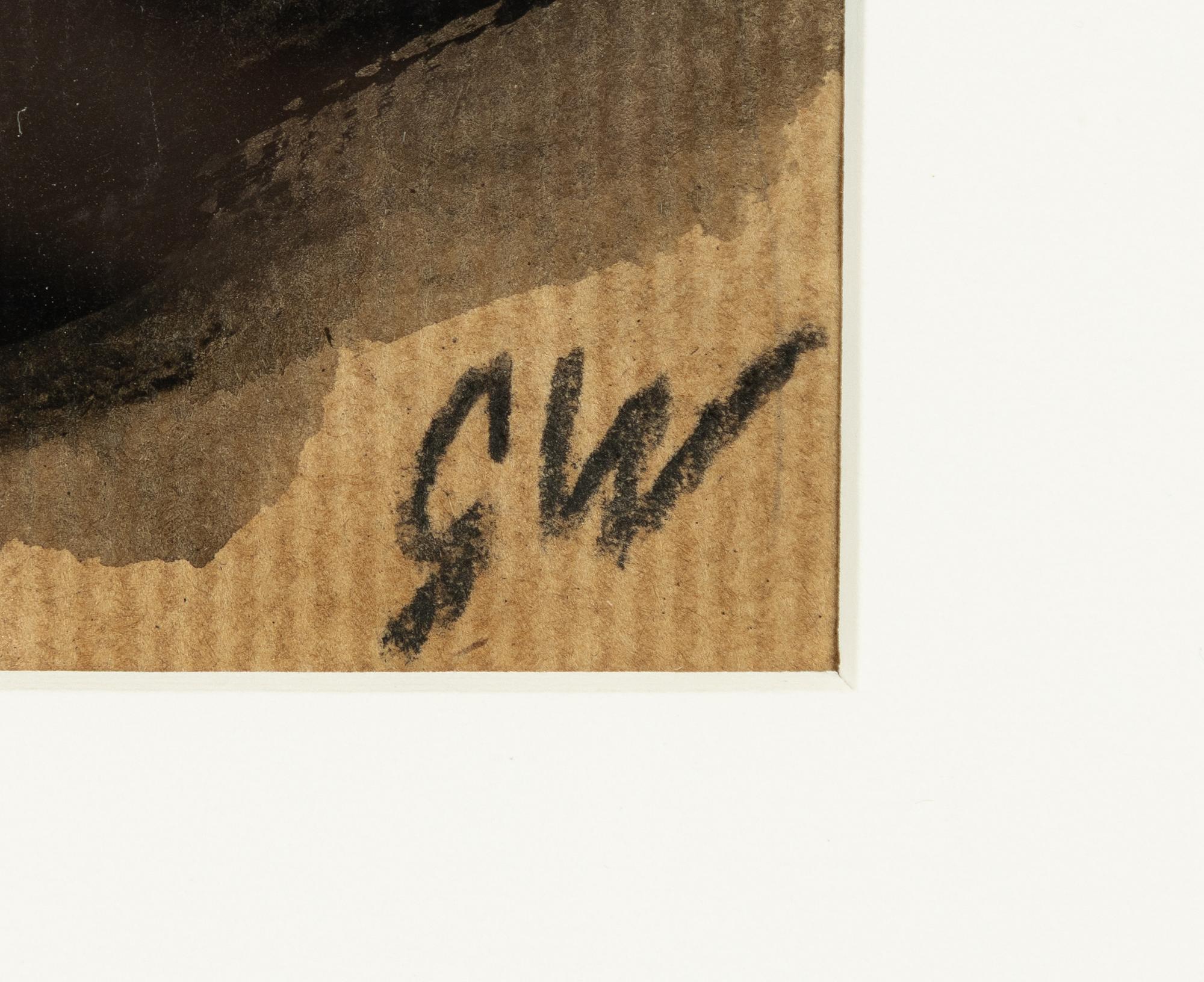 Gösta Werner, Ship at sunset.