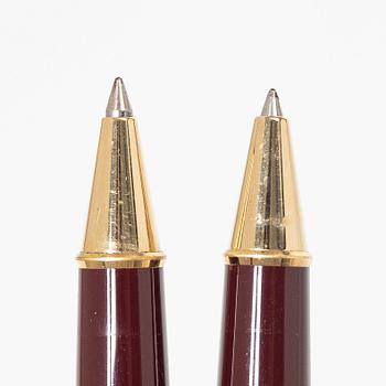 Kulspetspennor, 2 st, "Meisterstück", Mont Blanc, Tyskland. .