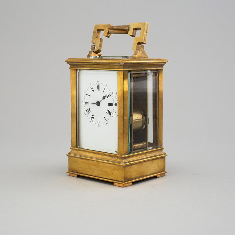 A French travel clock, second half of the 19th century.