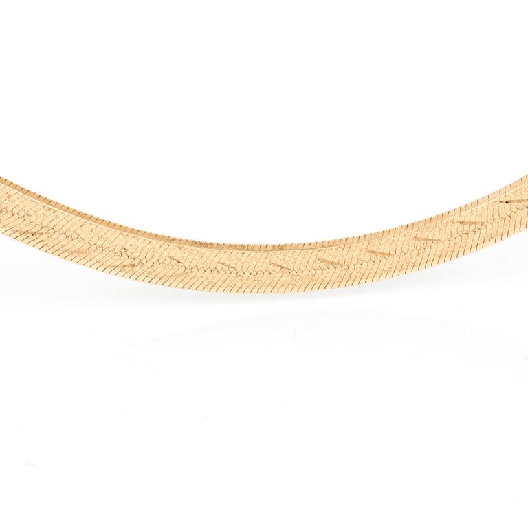 HALSBAND, 18K guld, Italien.