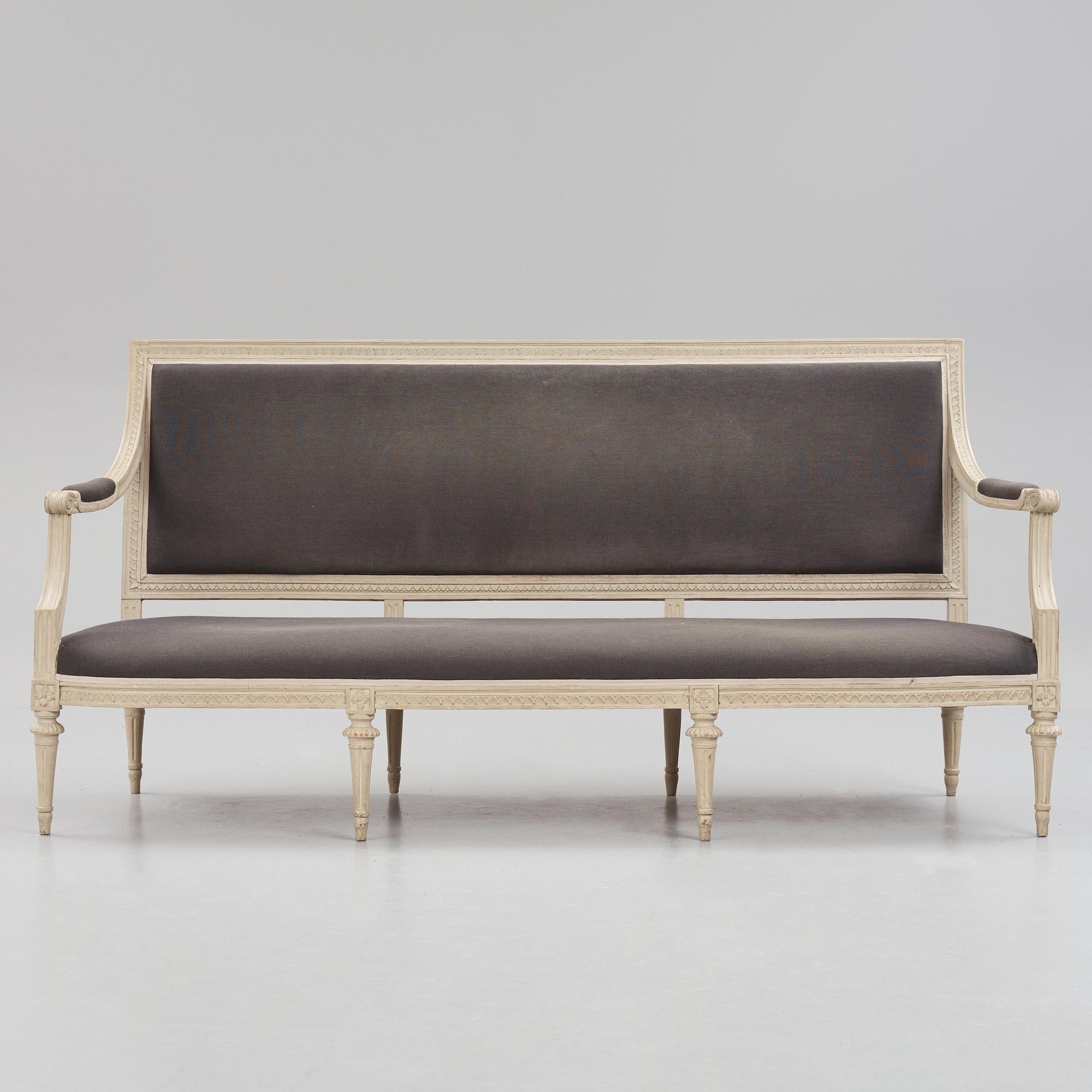 Soffa, Stockholmsarbete 1700-talets senare del, Gustaviansk.