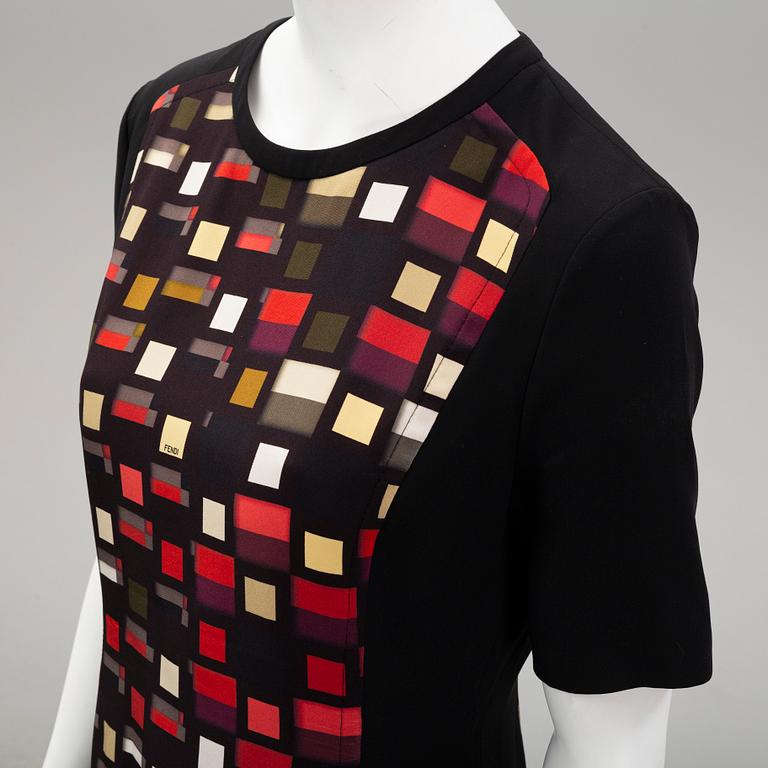 Fendi, a silk dress, Italian size 42.
