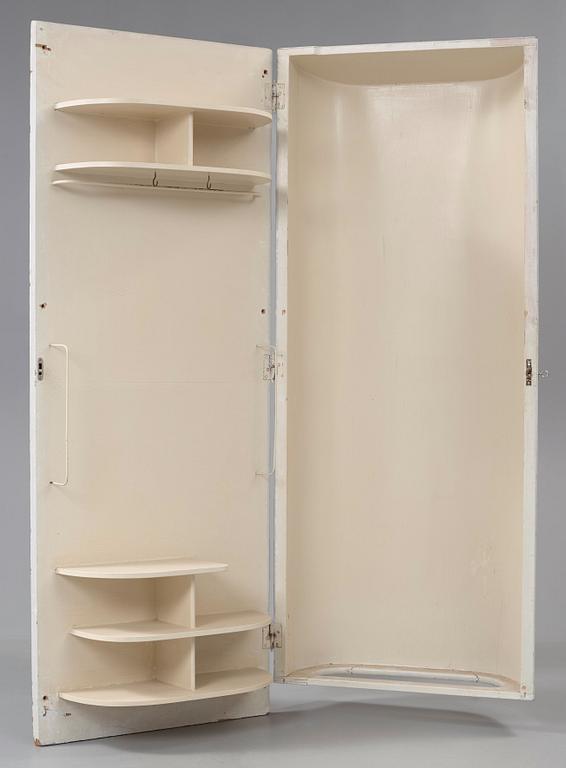 An Alvar Aalto painted birch wardrobe, Huonekalu-ja Rakennustyötehdas Oy, Finland 1930's.