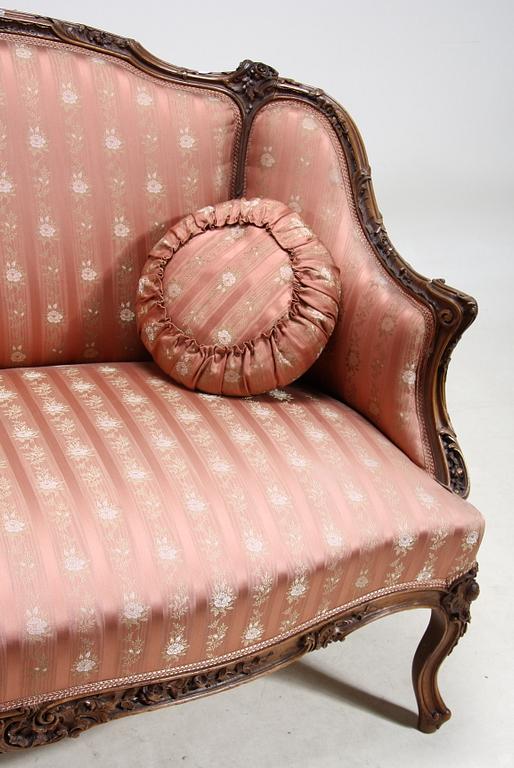 SOFFA, rokokostil, 1800-talets slut.