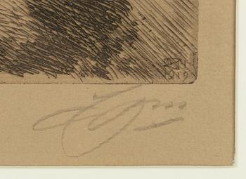 Anders Zorn, "Mot strömmen".