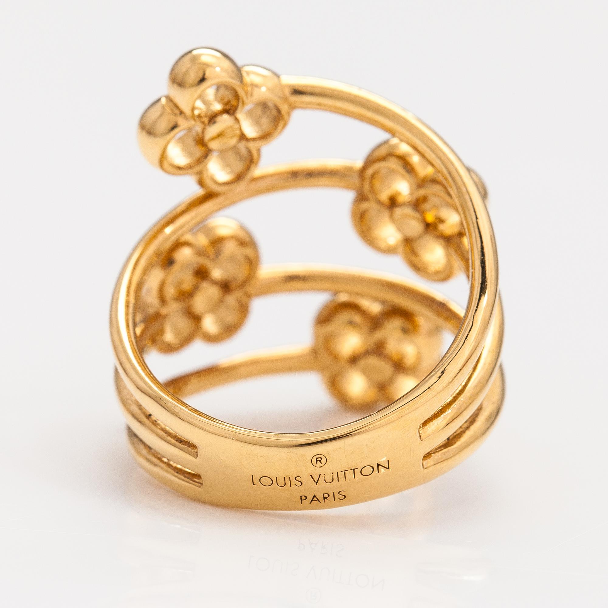 Louis Vuitton, "Flower full" sormus. Merkitty Louis Vuitton Paris.