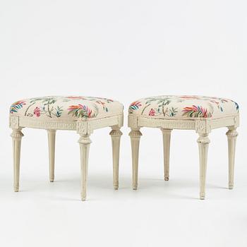 A pair of stools by J. Lindgren.