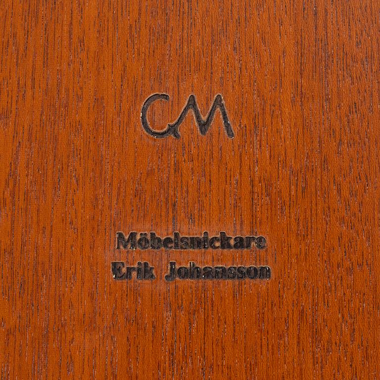 Carl Malmsten, specialbeställt golvur, "Tidlösa", utfört av Möbelsnickare Erik Johansson för Carl Malmsten AB, 1999.