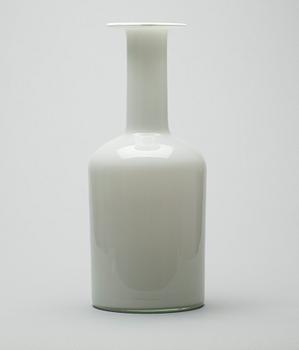 FLASKA, glas, Otto Brauer för Holmegaard. 1900-talets andra hälft.