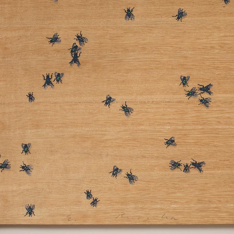 Ed Ruscha, "Flies (from Insects Portfolio)".