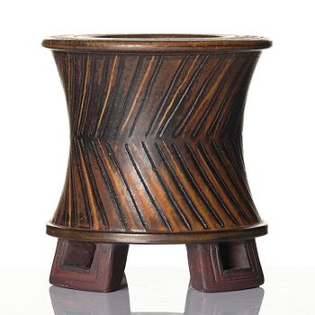Wilhelm Kåge, a "Farsta" stoneware vase, Gustavsberg Studio, 1959.
