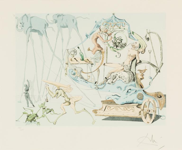 Salvador Dalí, Salvador Dali, lithograph, signed and numbered 137/250.