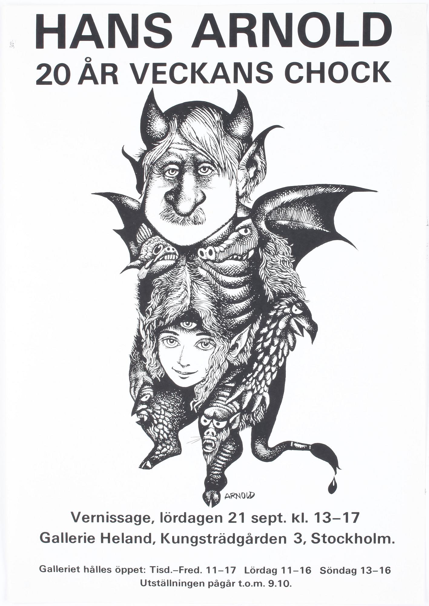 HANS ARNOLD, 4 st, affischer.