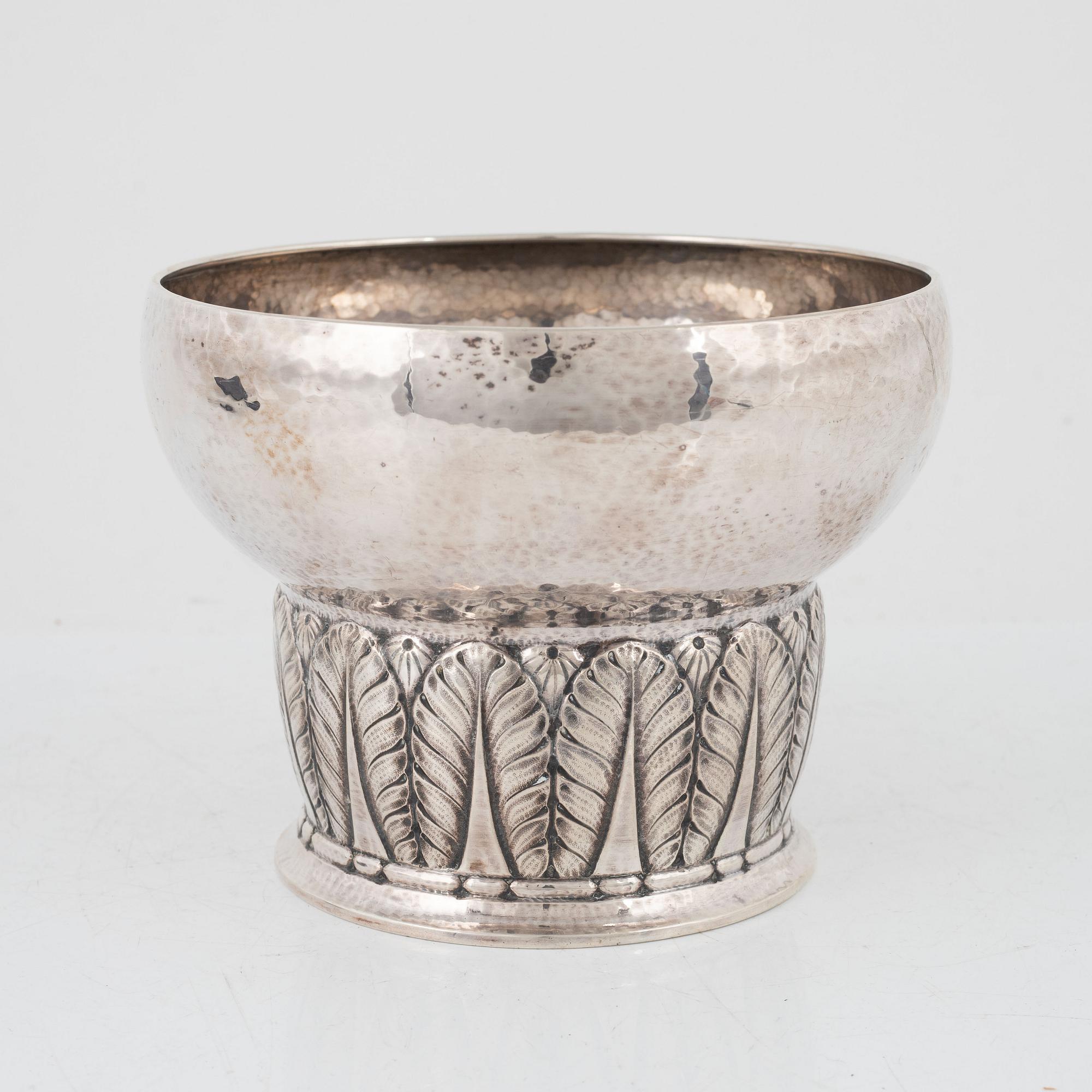 Skål, silver, jugend, Sverige 1921.