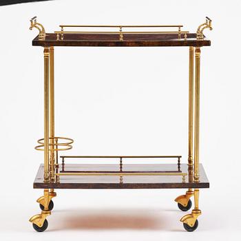 Aldo Tura, a serving trolley, Milan, Italy, 1960s-70s.