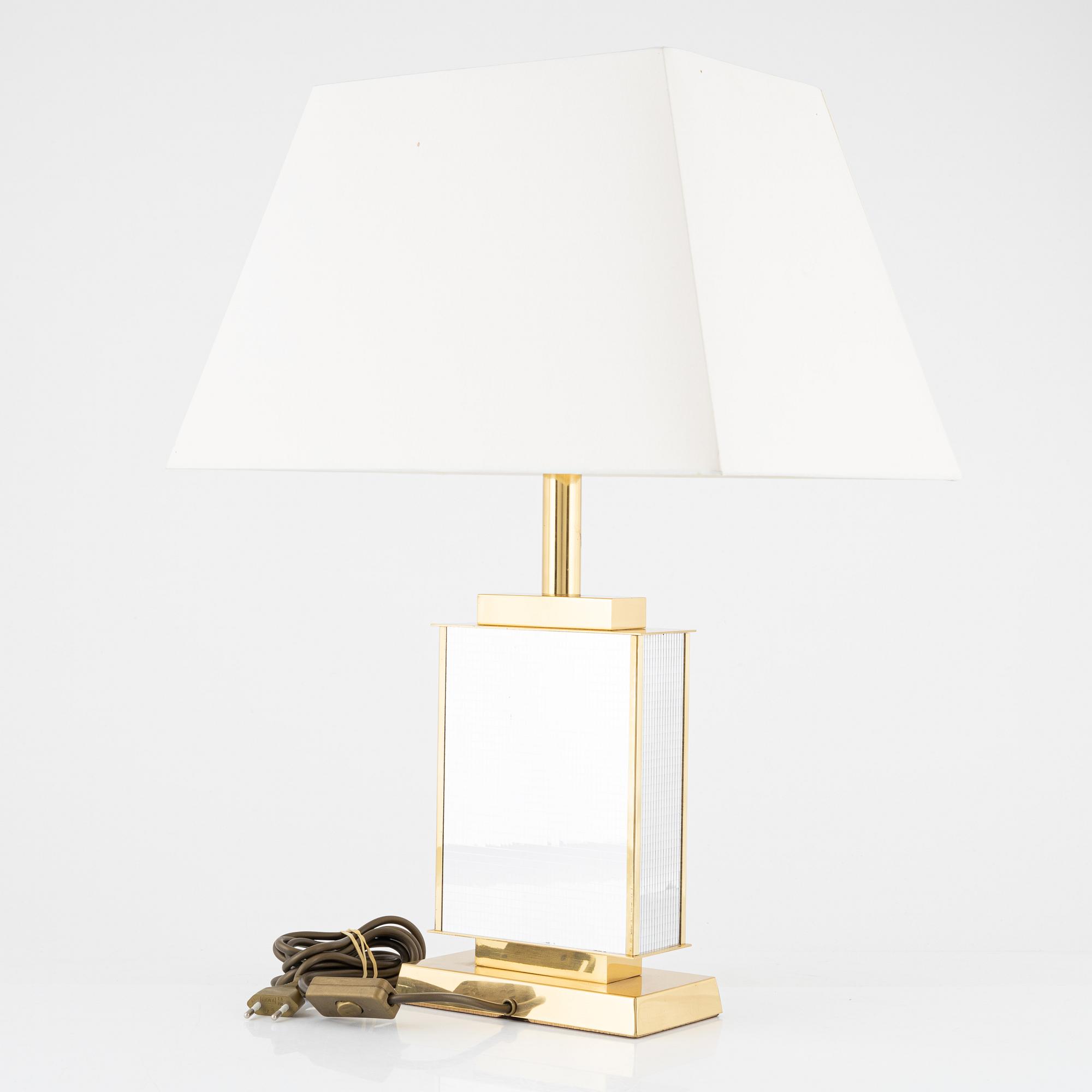 Table lamp, Baulmann Leuchten, Germany, late 20th century.