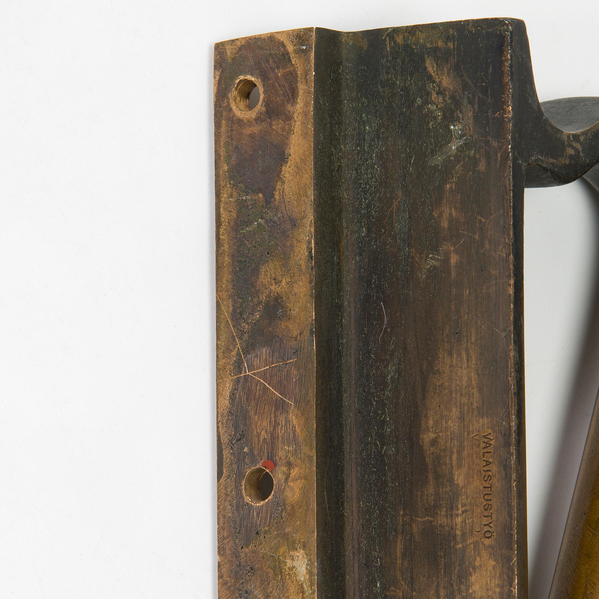 Alvar Aalto, a pair of doorhandles for Valaistustyö.