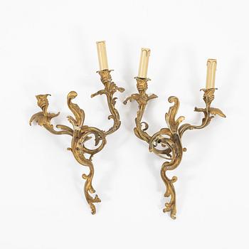 A pair of appliques, Louis XV style, France.